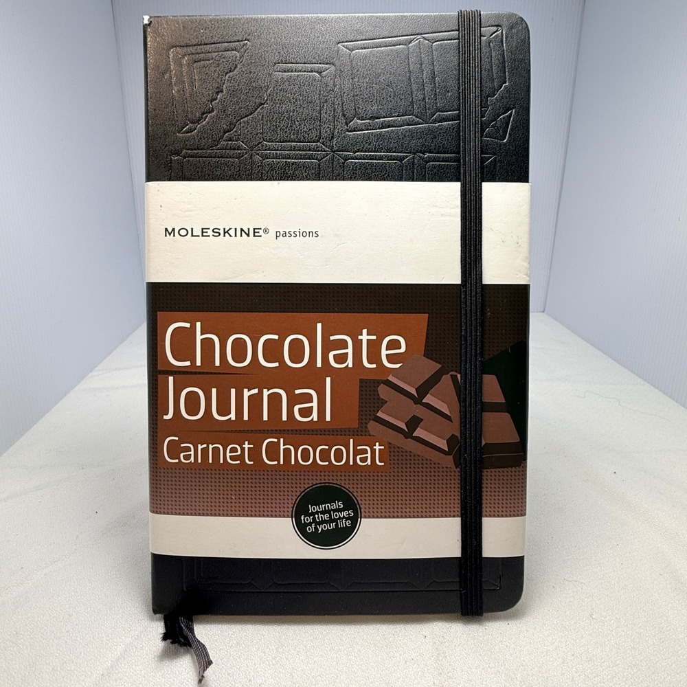 Moleskine Chocolate Journal  Black Excellent Passion Series Notebook NWOT